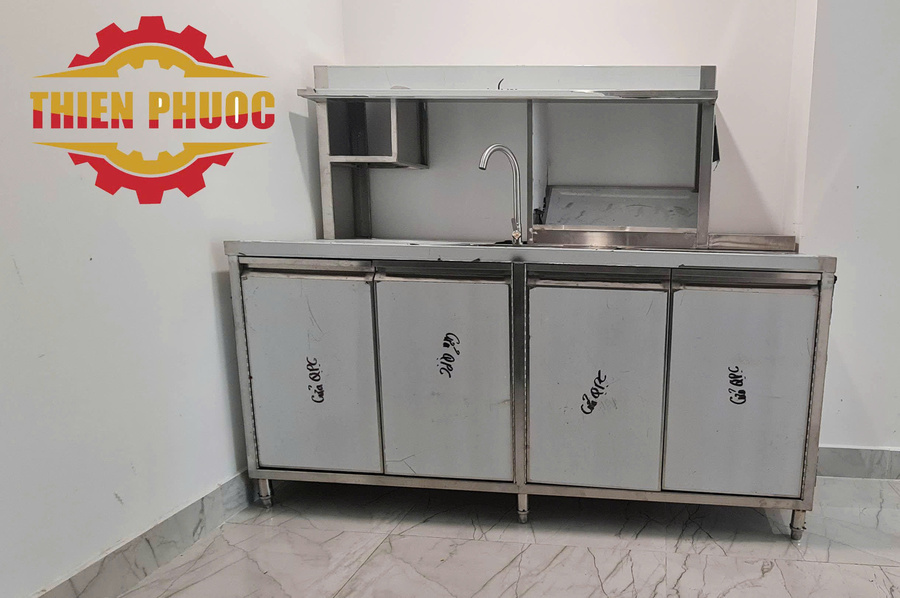 quầy pha chế trà sữa inox